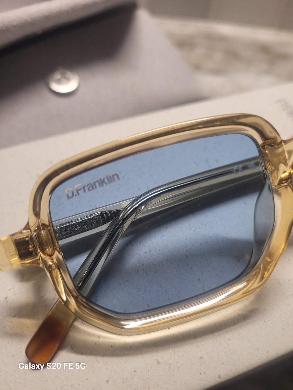 SUNGLASSES Jiggy Crystal Amber / Blue D. Franklin - Picture 2 of 8